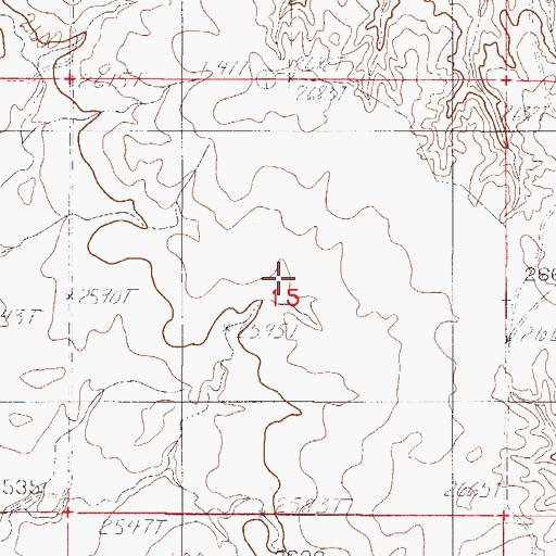 Topographic Map of Reservation School (historical), MT