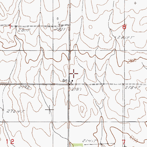 Topographic Map of Pershing School (historical), MT