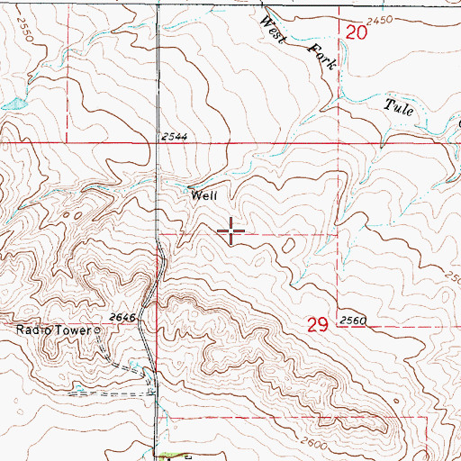 Topographic Map of Anderson School (historical), MT