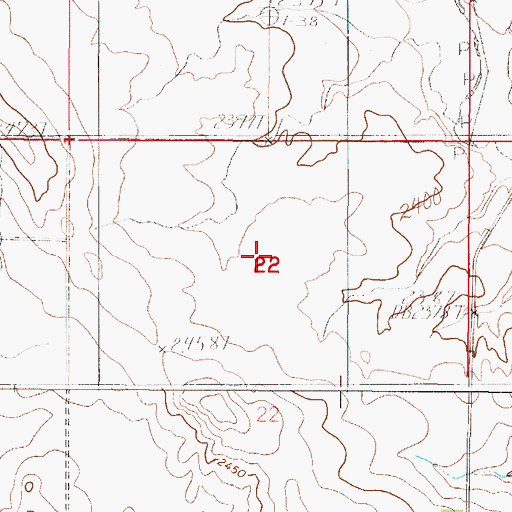 Topographic Map of Hertino School (historical), MT