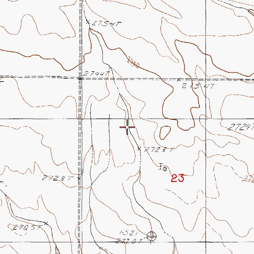 Topographic Map of Highland School Number One (historical), MT