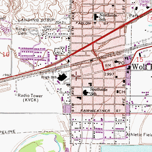Topographic Map of Firehall Park, MT