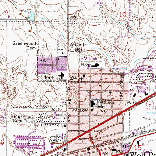 Topographic Map of Community Bible Church, MT