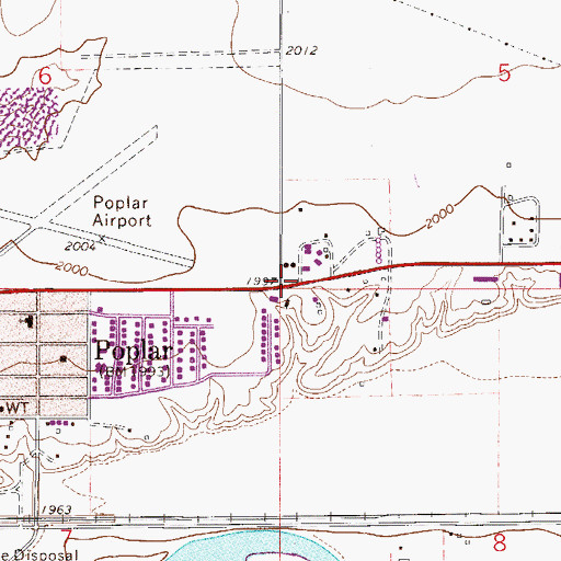 Topographic Map of Smiths Mobile Park, MT