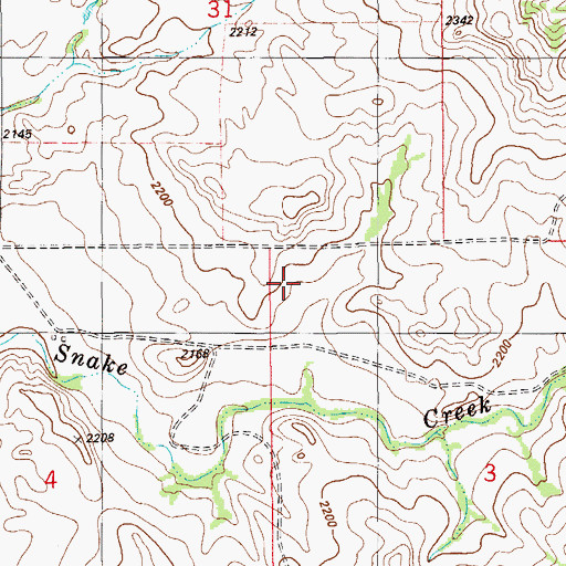 Topographic Map of Dunn School (historical), MT