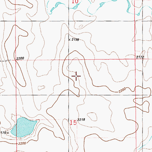 Topographic Map of Rosedale School (historical), MT