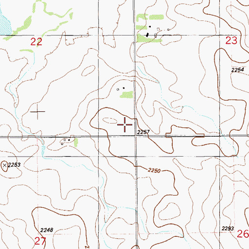 Topographic Map of Enterprise School (historical), MT