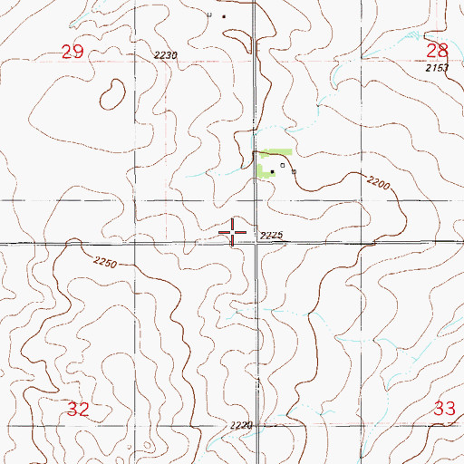 Topographic Map of Dane Valley School (historical), MT