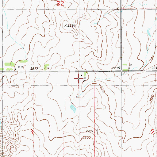Topographic Map of Thomsen School (historical), MT