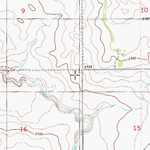 Topographic Map of Leubke School (historical), MT