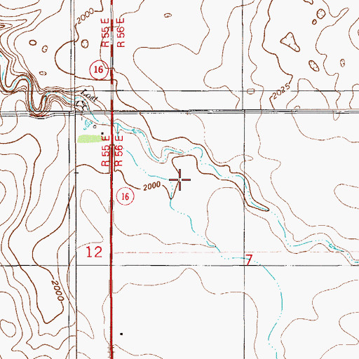 Topographic Map of Zich School (historical), MT