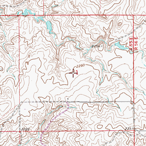 Topographic Map of Pleasant View School (historical), MT