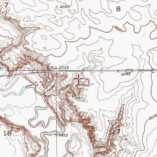 Topographic Map of Smoke Creek School (historical), MT