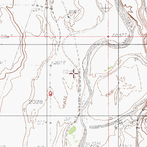 Topographic Map of Kerns School (historical), MT