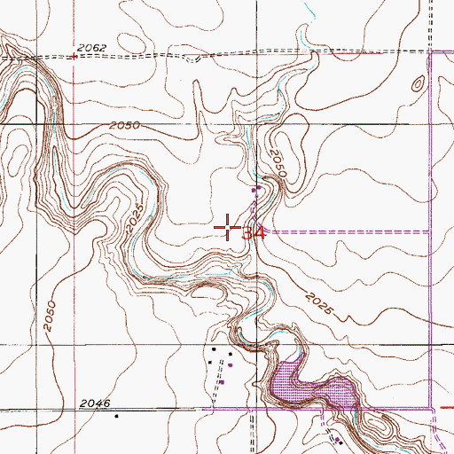 Topographic Map of Boyd School (historical), MT