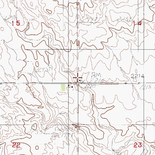 Topographic Map of Anderson School (historical), MT