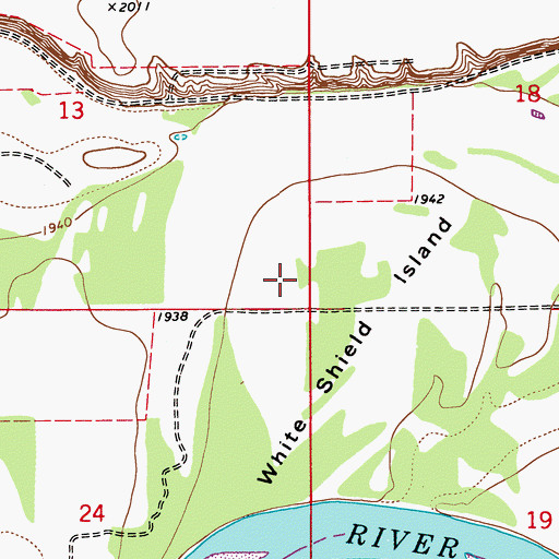 Topographic Map of Deertail Indian Village (historical), MT