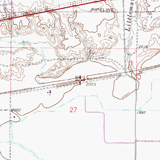 Topographic Map of Lohmiller (historical), MT