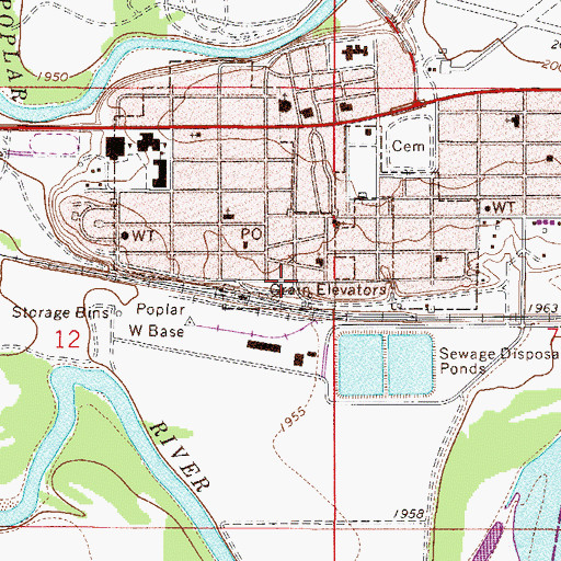 Topographic Map of Malcolm Clarks Fort (historical), MT