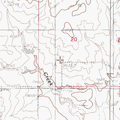 Topographic Map of Expanse Post Office (historical), MT
