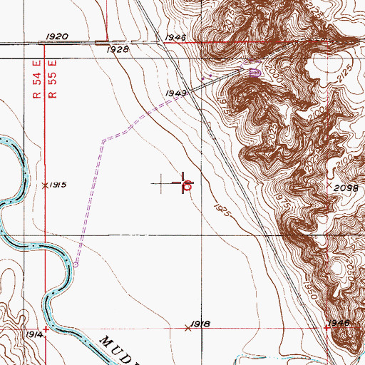 Topographic Map of Boyd (historical), MT