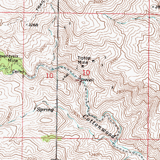 Topographic Map of Tip Top (historical), AZ