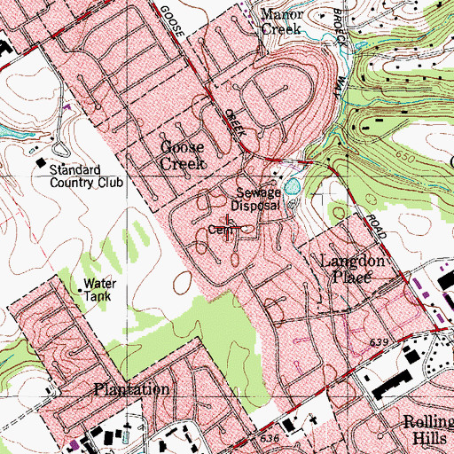 Topographic Map of Murray Hill, KY