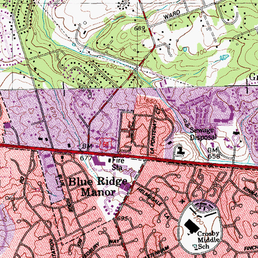 Topographic Map of Sycamore, KY