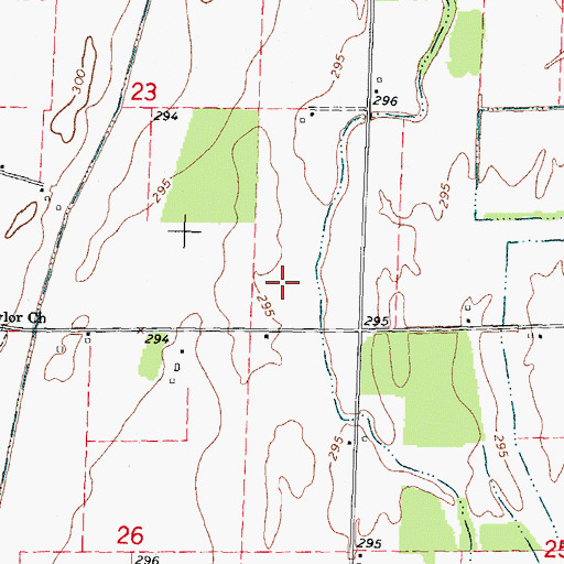 Topographic Map of Penermon, MO
