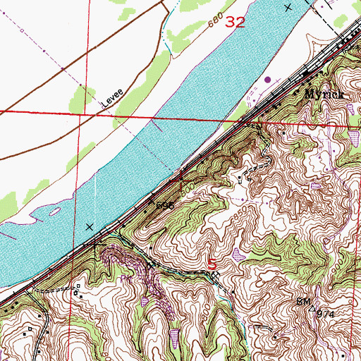 Topographic Map of Macedonia Church (historical), MO