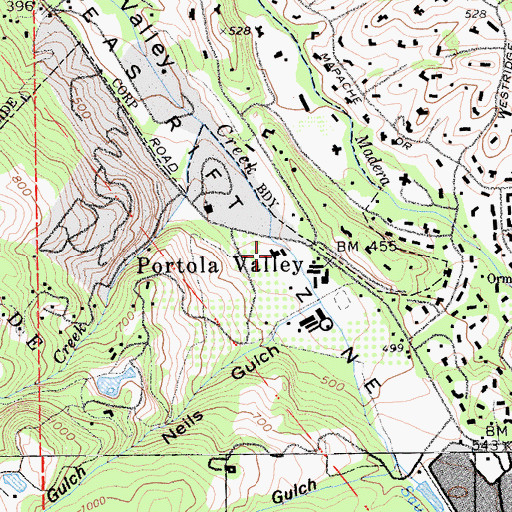 Topographic Map of Christ Episcopal Church, CA