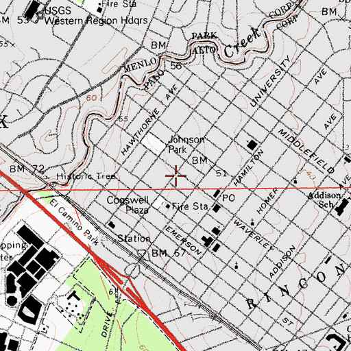 Topographic Map of Barbie Hall of Fame, CA