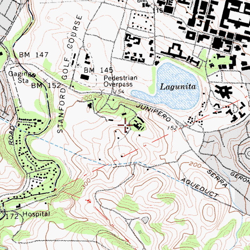 Topographic Map of Center for Advanced Study in the Behavioral Sciences, CA