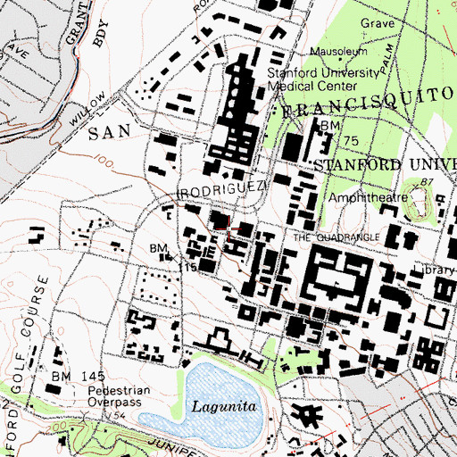 Topographic Map of Center for Integrated Systems, CA