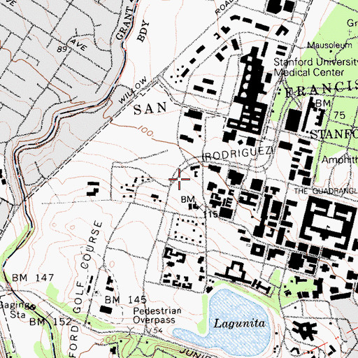 Topographic Map of Center for the Study of Language and Information, CA