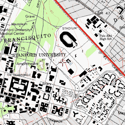 Topographic Map of De Guerre Pool, CA