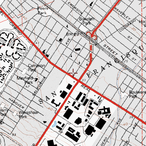 Topographic Map of Institute of Molecular Medical Sciences, CA