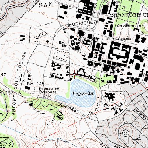 Topographic Map of Lagunita Court, CA