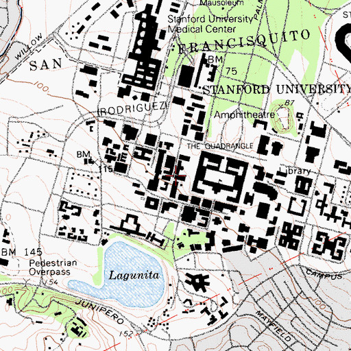 Topographic Map of Lomita Mall, CA
