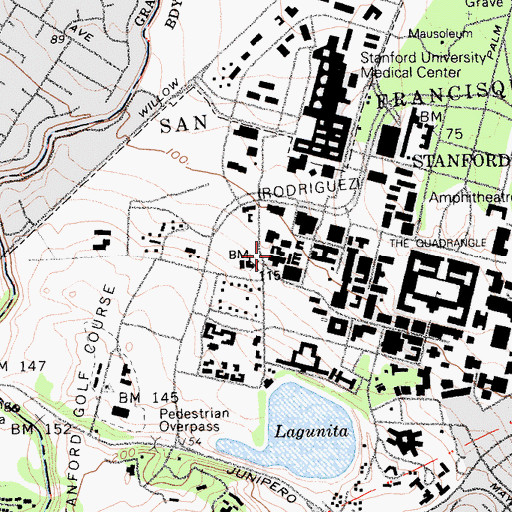 Topographic Map of Turing Hall, CA