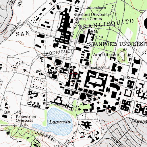 Topographic Map of Varian Hall, CA