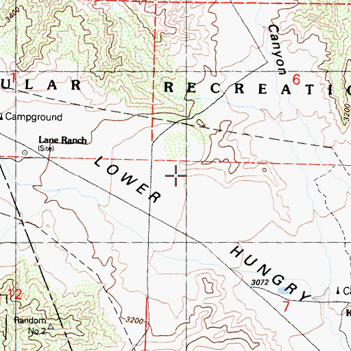 Topographic Map of Alamo Ranch (historical), CA