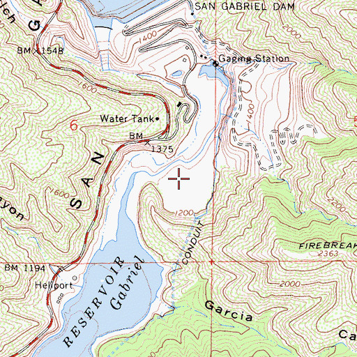 Topographic Map of Berry Flat, CA