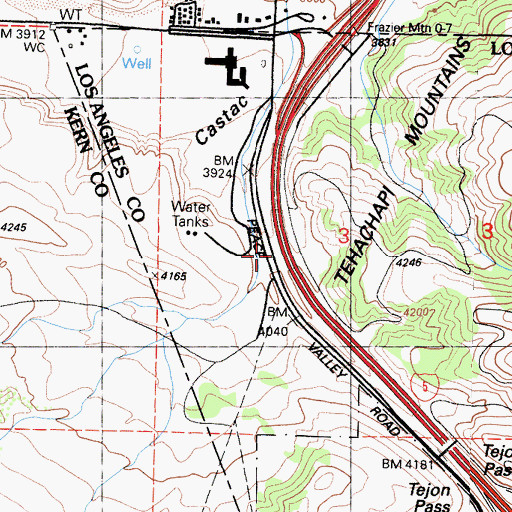 Topographic Map of Chandler (historical), CA