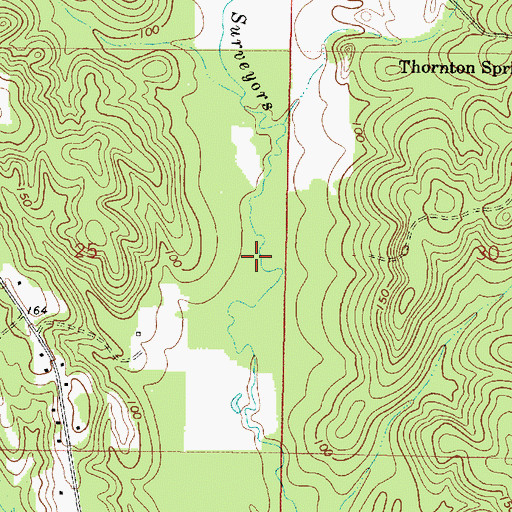 Topographic Map of Wimberly Oil Field, AL