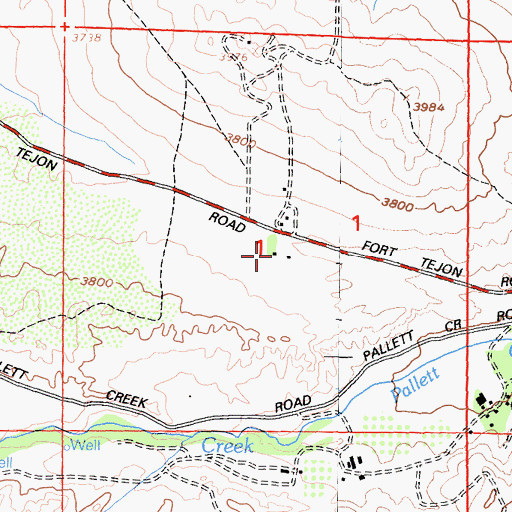 Topographic Map of East Ranch, CA