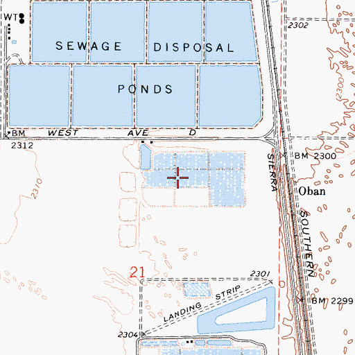 Topographic Map of Hoffman Club, CA
