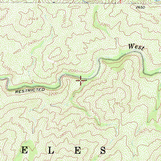 Topographic Map of Pasadena Bait Club, CA