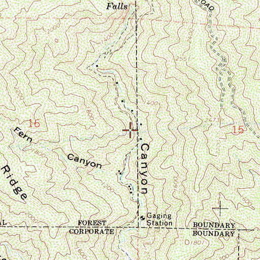 Topographic Map of South Pasadena Veterans Camp (historical), CA