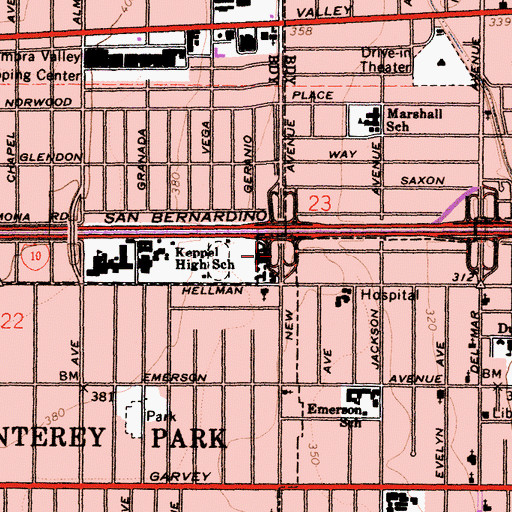 Topographic Map of Wilmar, CA